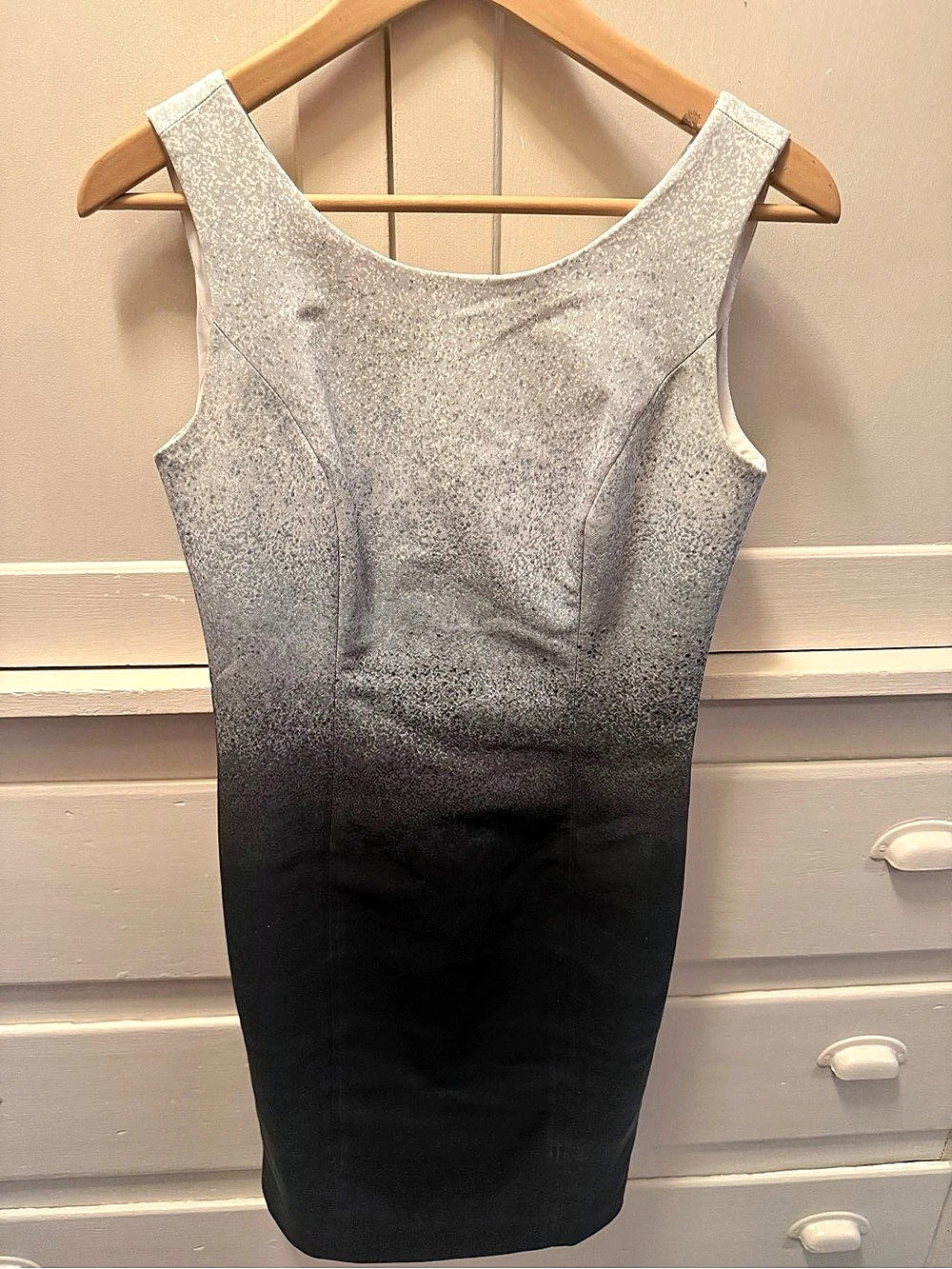 Banana Republic Ombre Mini Dress Black & Gray Size 0